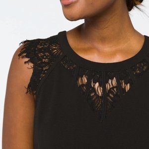 Jarred Lace Detail Cap-Sleeve Blouse